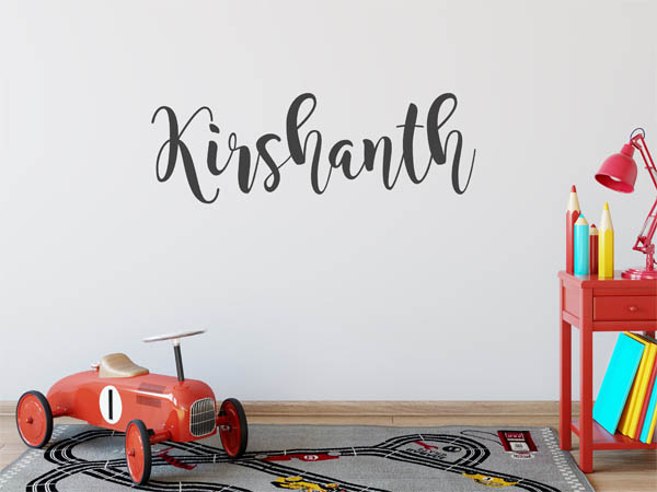 Wandtattoo Kirshanth in Handschrift