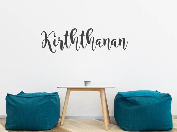 Wandtattoo Kirththanan in Handschrift