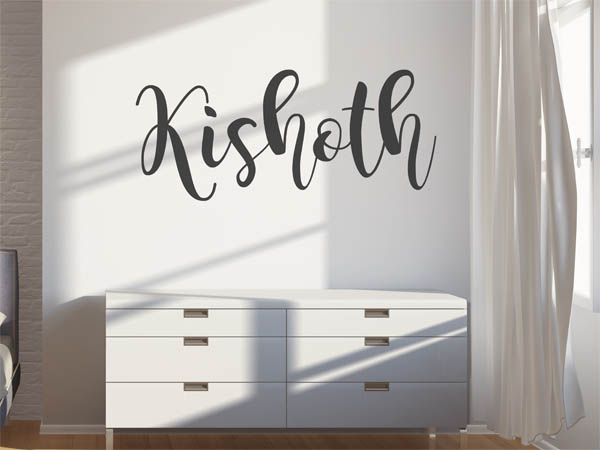 Wandtattoo Kishoth in Handschrift