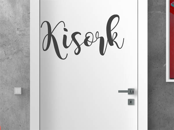 Wandtattoo Kisork in Handschrift