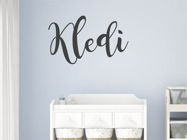 Wandtattoo Kledi in Handschrift