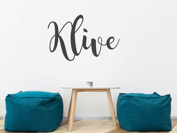 Wandtattoo Klive in Handschrift