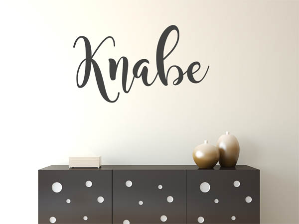 Wandtattoo Knabe in Handschrift