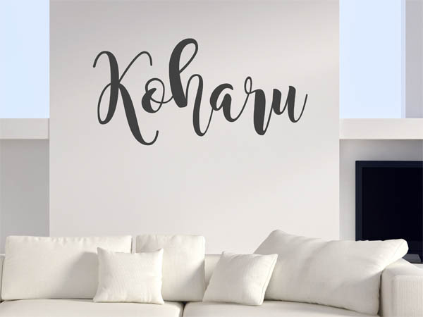Wandtattoo Koharu in Handschrift
