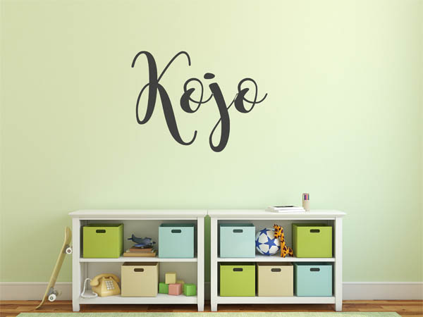 Wandtattoo Kojo in Handschrift