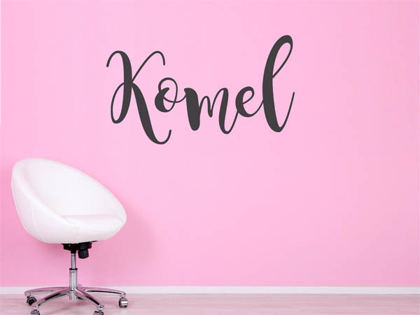 Wandtattoo Komel in Handschrift