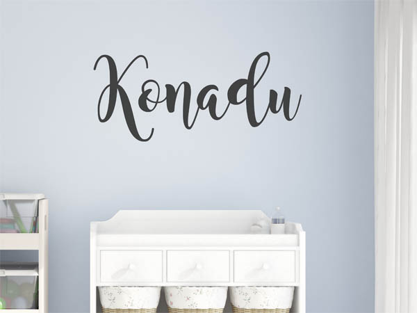 Wandtattoo Konadu in Handschrift