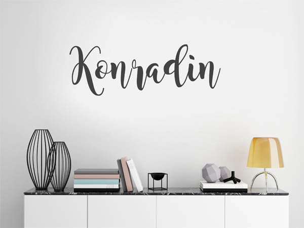 Wandtattoo Konradin in Handschrift