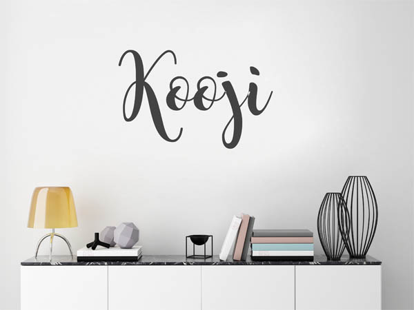 Wandtattoo Kooji in Handschrift