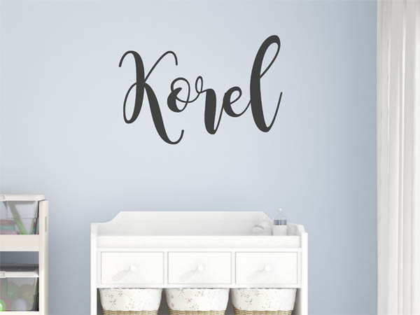 Wandtattoo Korel in Handschrift