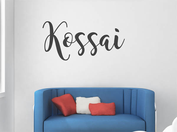 Wandtattoo Kossai in Handschrift