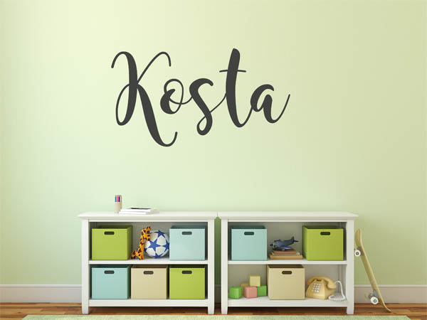 Wandtattoo Kosta in Handschrift