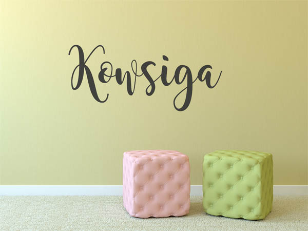 Wandtattoo Kowsiga in Handschrift