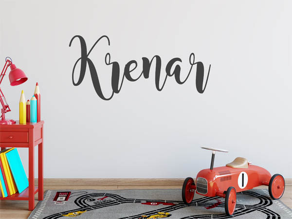 Wandtattoo Krenar in Handschrift