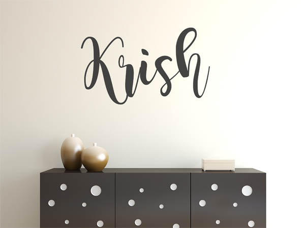 Wandtattoo Krish in Handschrift