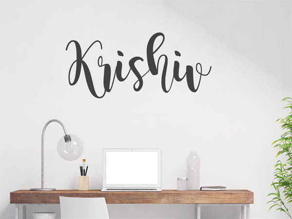 Wandtattoo Krishiv in Handschrift