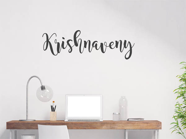 Wandtattoo Krishnaveny in Handschrift
