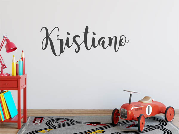 Wandtattoo Kristiano in Handschrift