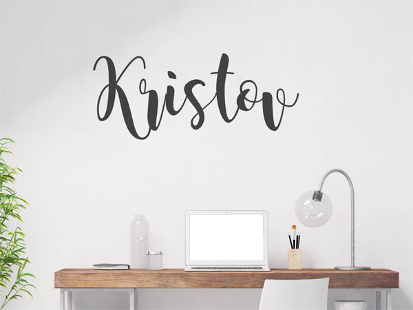 Wandtattoo Kristov in Handschrift
