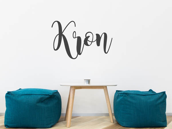 Wandtattoo Kron in Handschrift