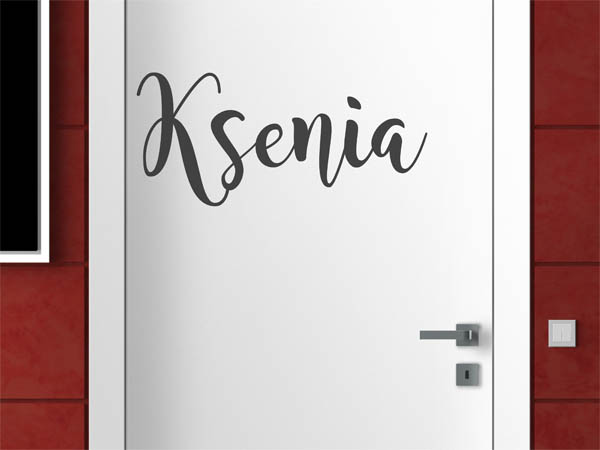 Wandtattoo Ksenia in Handschrift