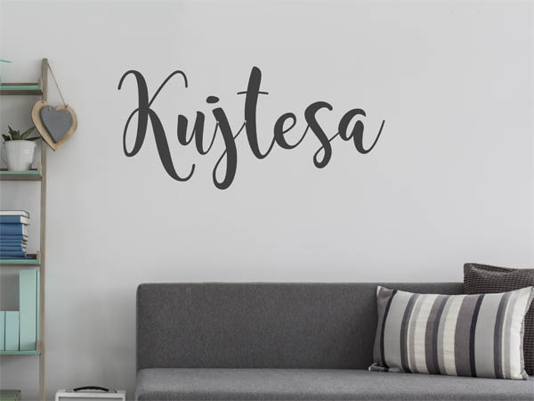 Wandtattoo Kujtesa in Handschrift