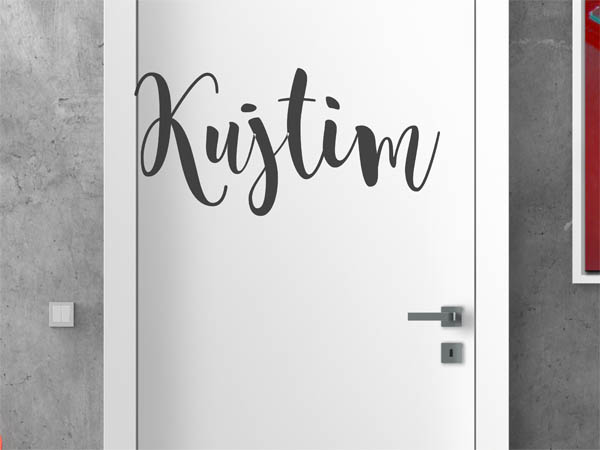 Wandtattoo Kujtim in Handschrift