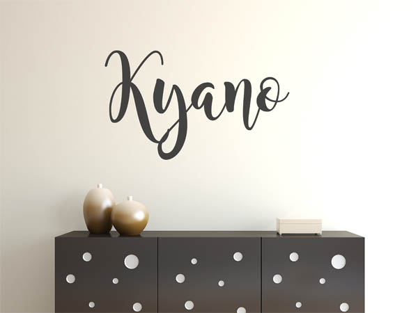 Wandtattoo Kyano in Handschrift