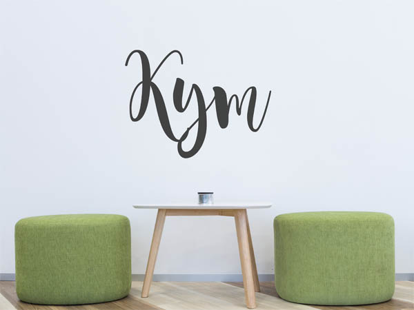 Wandtattoo Kym in Handschrift
