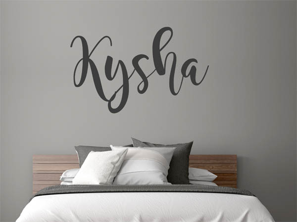 Wandtattoo Kysha in Handschrift