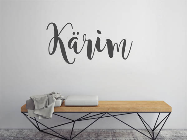 Wandtattoo Kärim in Handschrift