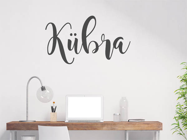 Wandtattoo Kübra in Handschrift