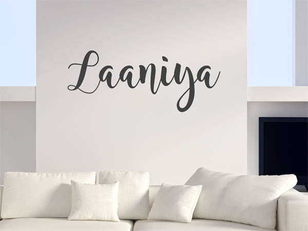 Wandtattoo Laaniya in Handschrift