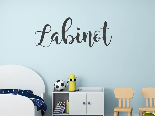 Wandtattoo Labinot in Handschrift