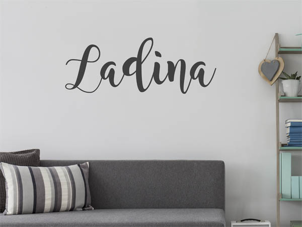Wandtattoo Ladina in Handschrift