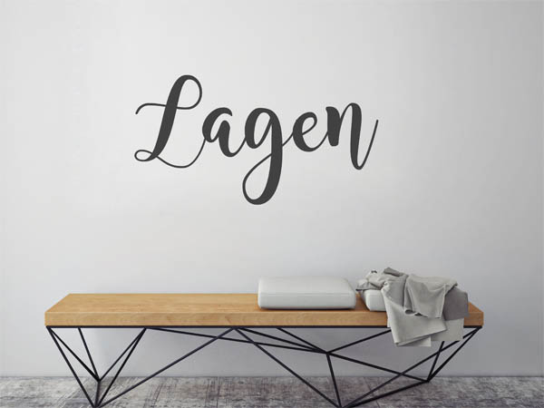 Wandtattoo Lagen in Handschrift
