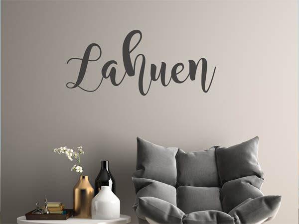 Wandtattoo Lahuen in Handschrift