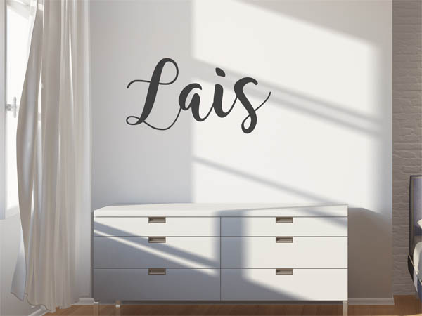 Wandtattoo Lais in Handschrift