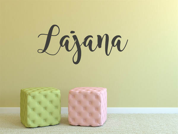 Wandtattoo Lajana in Handschrift