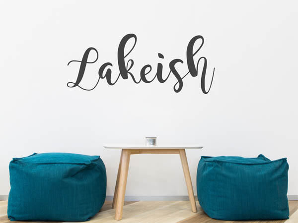Wandtattoo Lakeish in Handschrift
