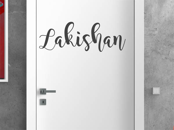 Wandtattoo Lakishan in Handschrift