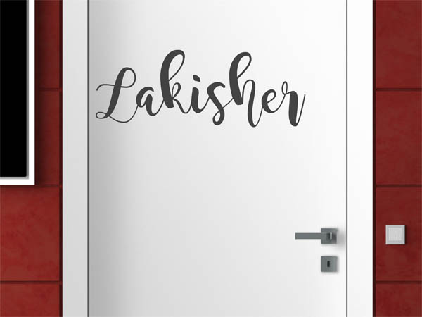Wandtattoo Lakisher in Handschrift