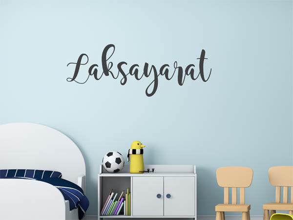 Wandtattoo Laksayarat in Handschrift