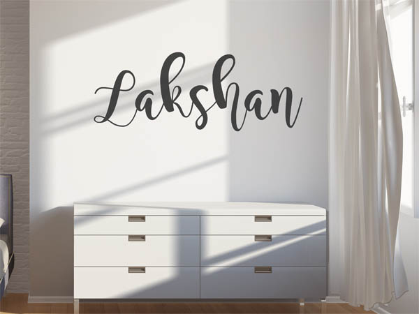 Wandtattoo Lakshan in Handschrift