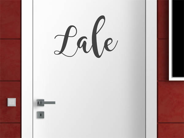 Wandtattoo Lale in Handschrift