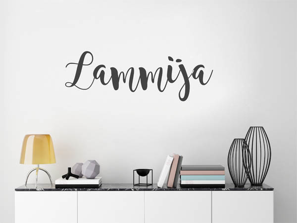 Wandtattoo Lammija in Handschrift