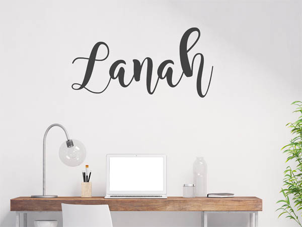 Wandtattoo Lanah in Handschrift