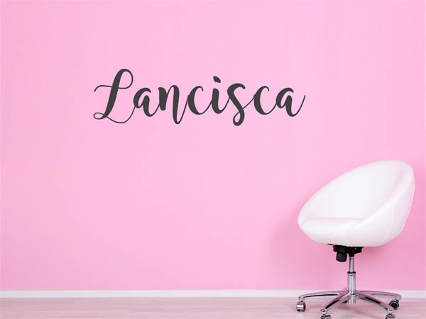 Wandtattoo Lancisca in Handschrift