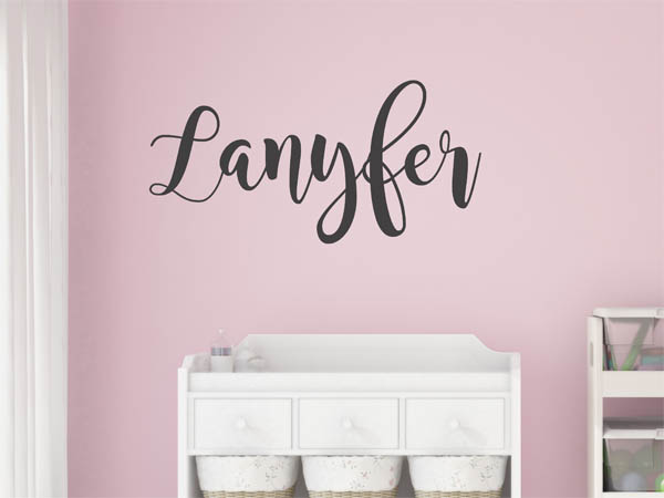 Wandtattoo Lanyfer in Handschrift