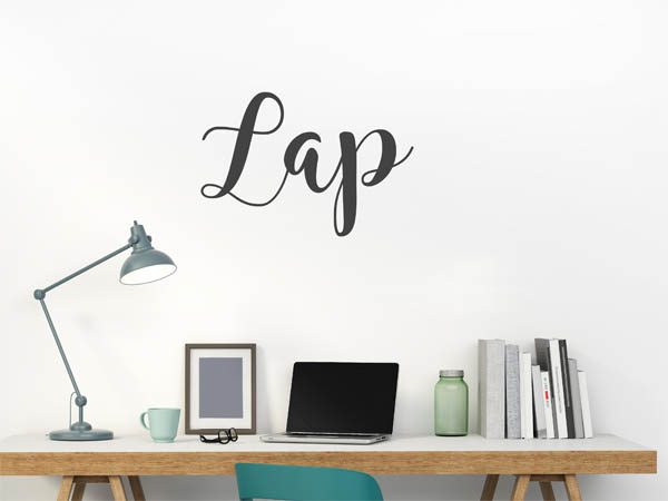 Wandtattoo Lap in Handschrift